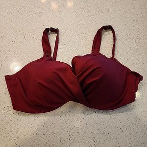 Miracle Suit Bikini Top 38DD Red  Underwire